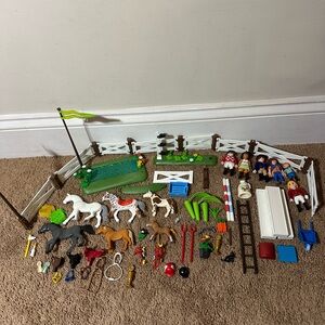 Playmobil Horse Lot Of Figures And Sets Paddock Equistrian Accessories People